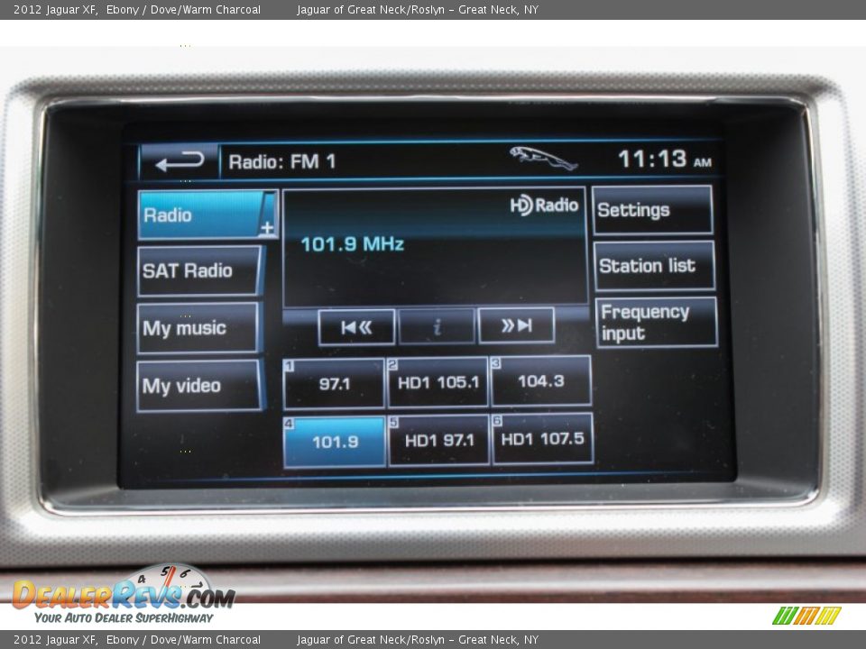 2012 Jaguar XF Ebony / Dove/Warm Charcoal Photo #25