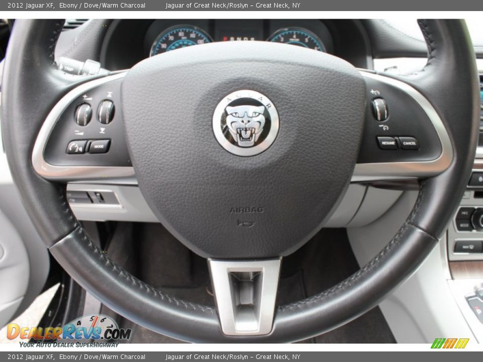 2012 Jaguar XF Ebony / Dove/Warm Charcoal Photo #27