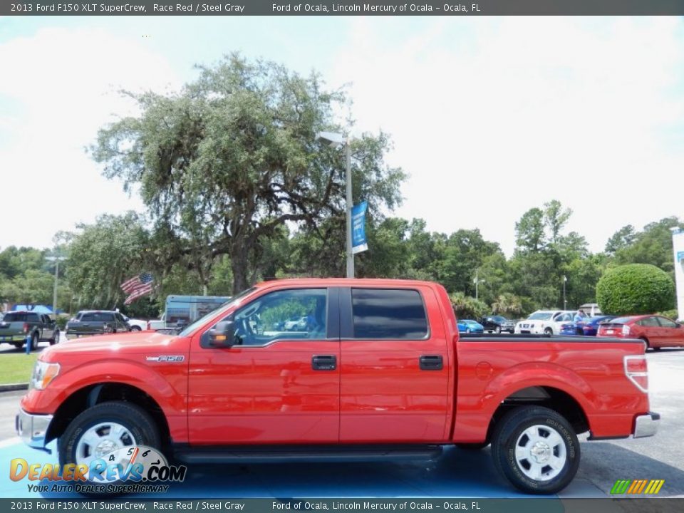 Race Red 2013 Ford F150 XLT SuperCrew Photo #2