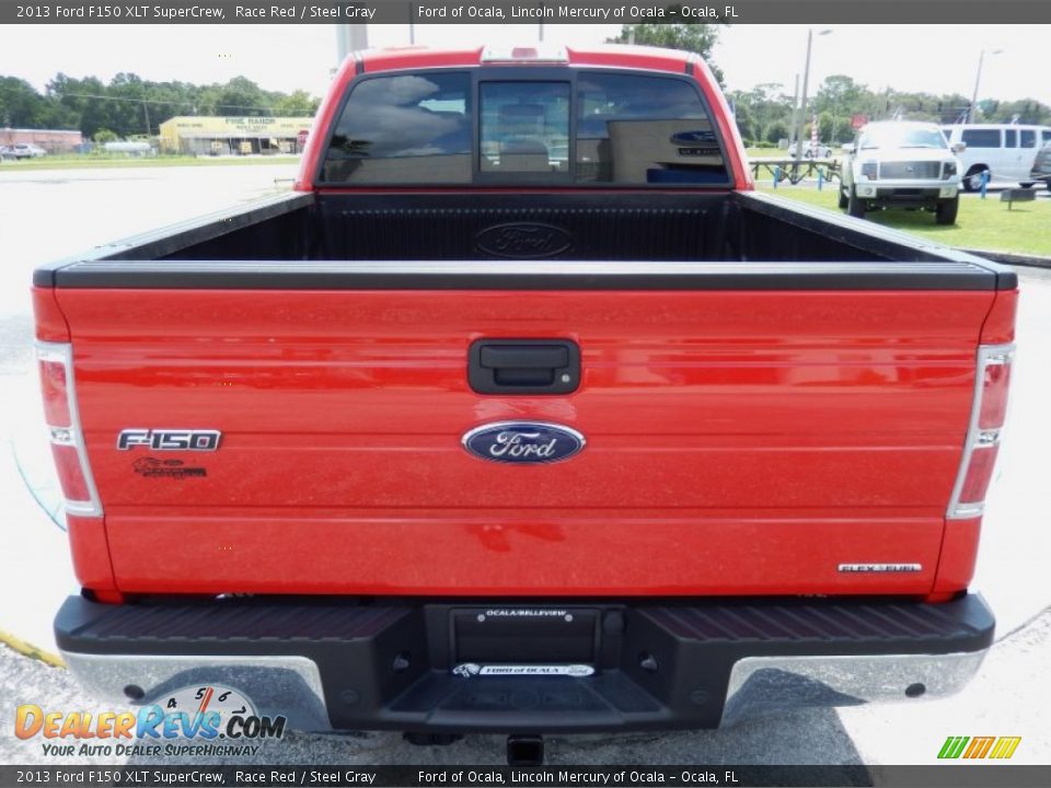 2013 Ford F150 XLT SuperCrew Race Red / Steel Gray Photo #4