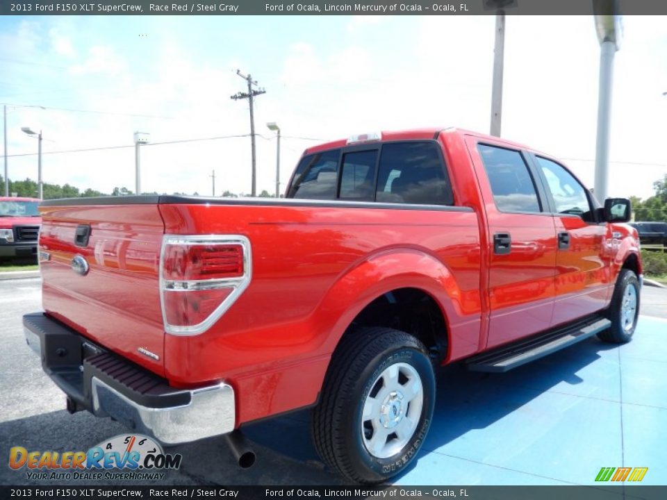 2013 Ford F150 XLT SuperCrew Race Red / Steel Gray Photo #6