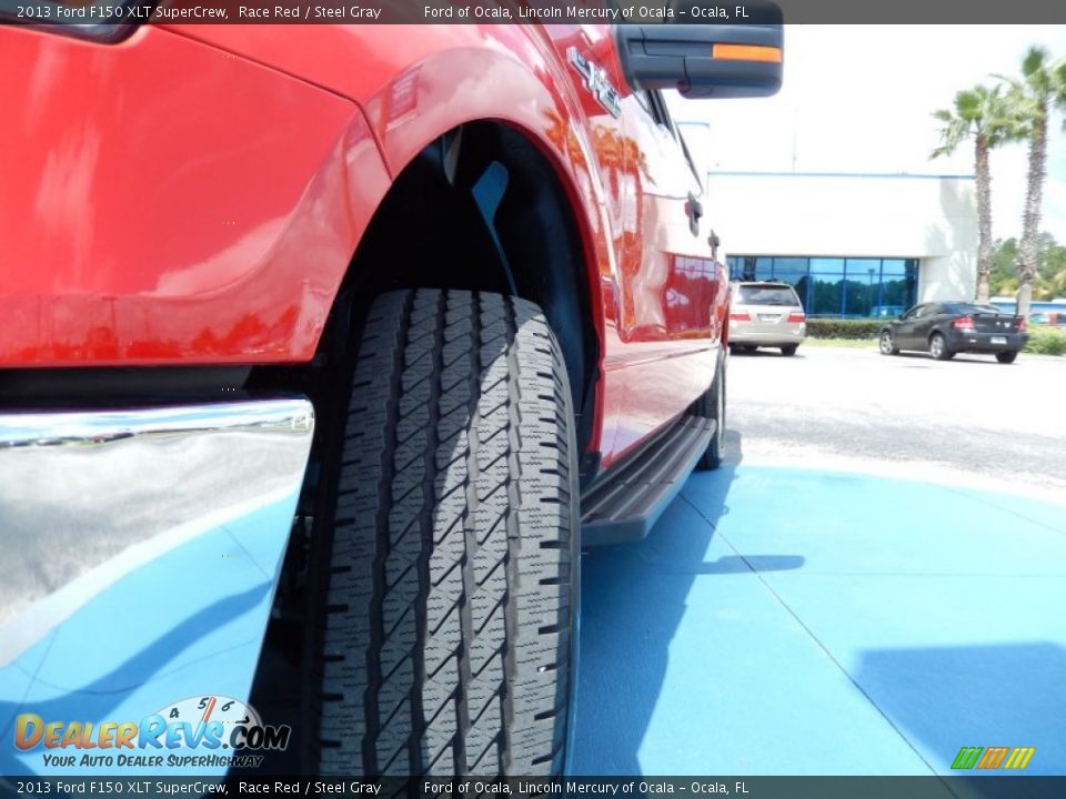 2013 Ford F150 XLT SuperCrew Race Red / Steel Gray Photo #11