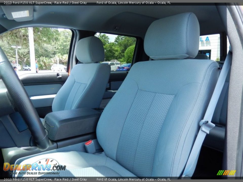 Front Seat of 2013 Ford F150 XLT SuperCrew Photo #13