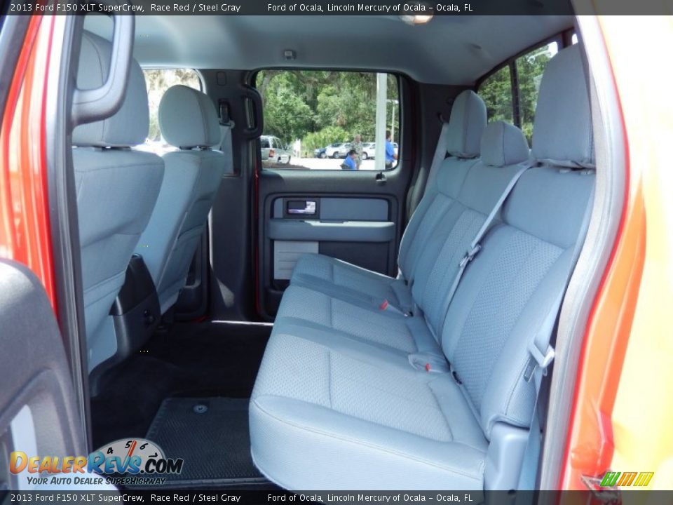 2013 Ford F150 XLT SuperCrew Race Red / Steel Gray Photo #15