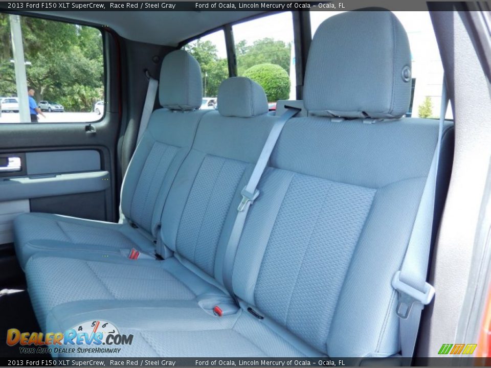 2013 Ford F150 XLT SuperCrew Race Red / Steel Gray Photo #16