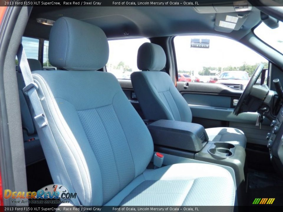 2013 Ford F150 XLT SuperCrew Race Red / Steel Gray Photo #18