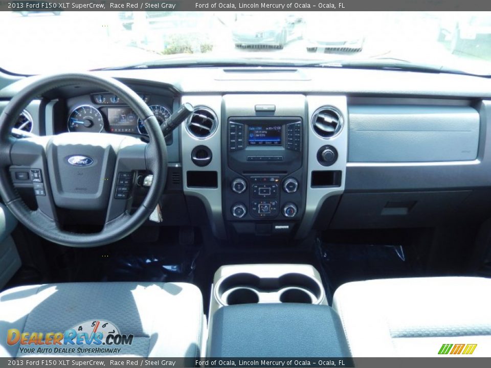 2013 Ford F150 XLT SuperCrew Race Red / Steel Gray Photo #19