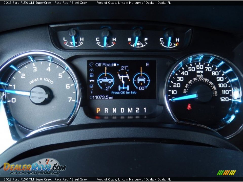 2013 Ford F150 XLT SuperCrew Race Red / Steel Gray Photo #21