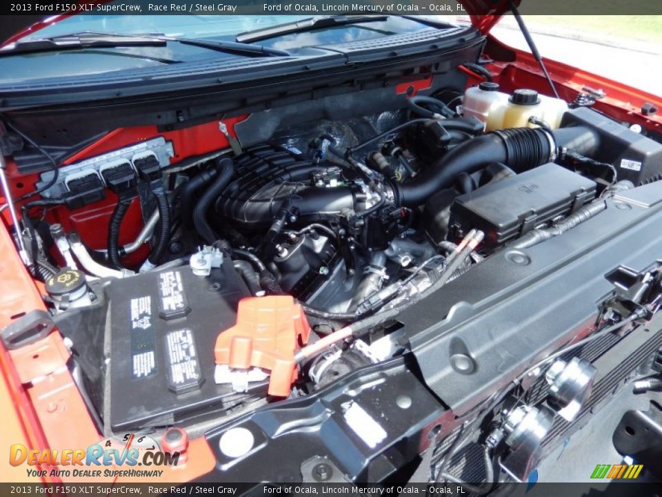 2013 Ford F150 XLT SuperCrew Race Red / Steel Gray Photo #25
