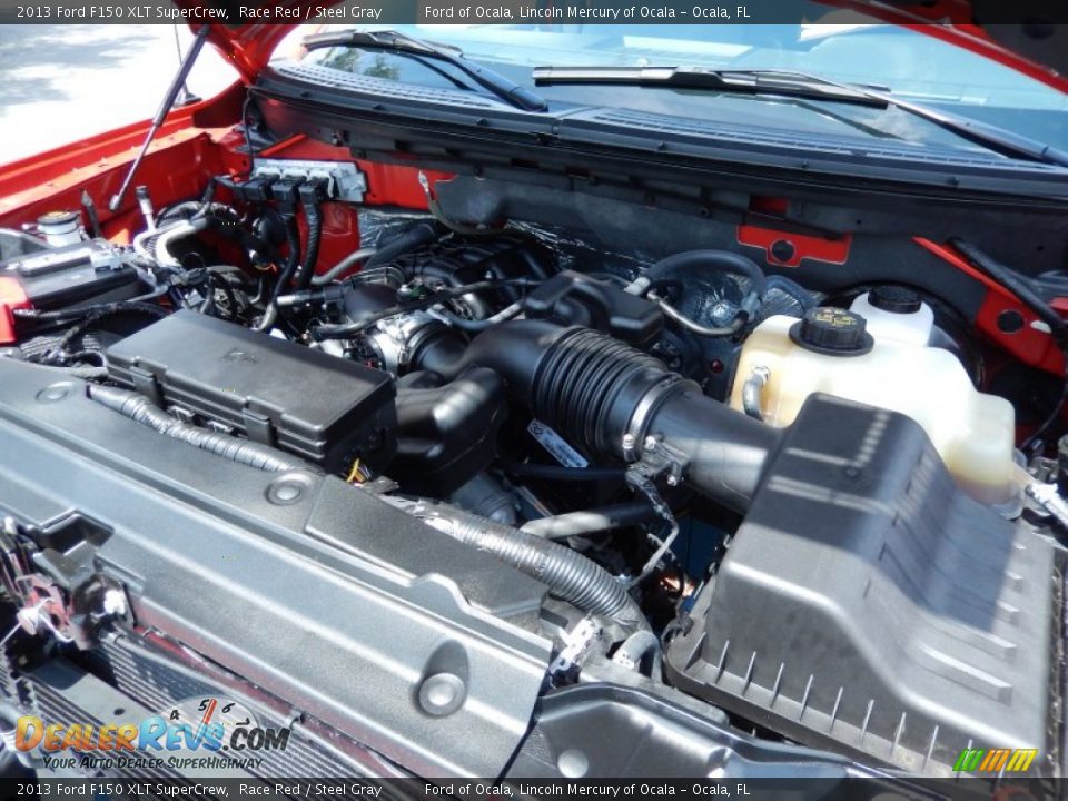 2013 Ford F150 XLT SuperCrew Race Red / Steel Gray Photo #26