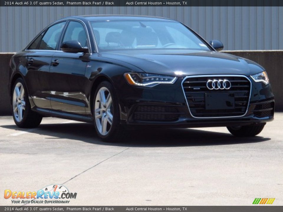 2014 Audi A6 3.0T quattro Sedan Phantom Black Pearl / Black Photo #1