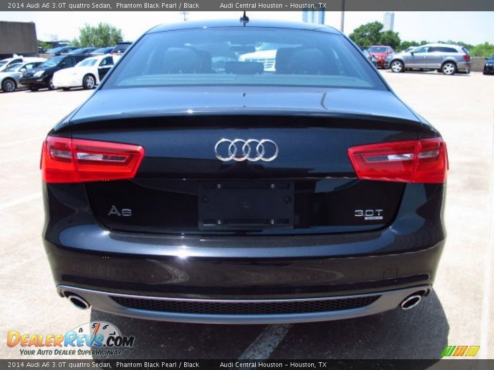 2014 Audi A6 3.0T quattro Sedan Phantom Black Pearl / Black Photo #3
