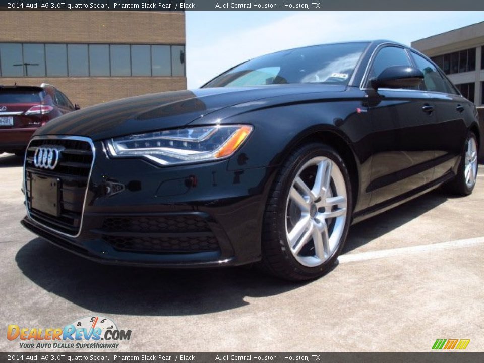 2014 Audi A6 3.0T quattro Sedan Phantom Black Pearl / Black Photo #6