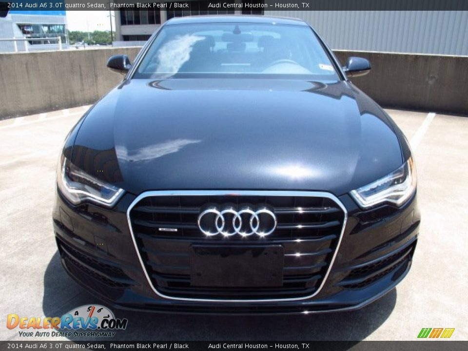 2014 Audi A6 3.0T quattro Sedan Phantom Black Pearl / Black Photo #7