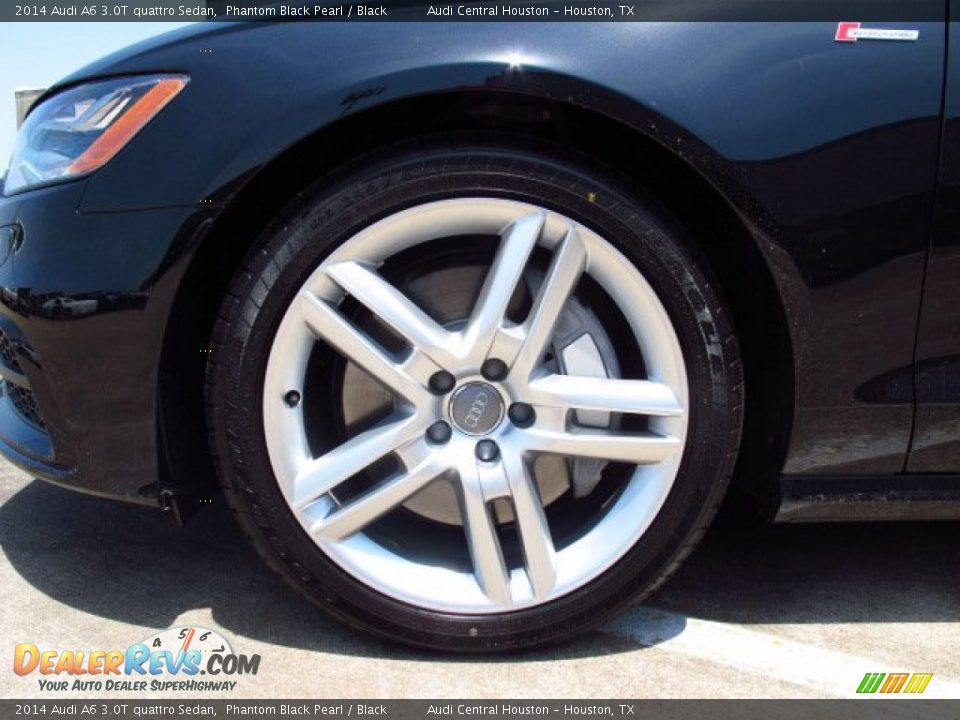 2014 Audi A6 3.0T quattro Sedan Phantom Black Pearl / Black Photo #8