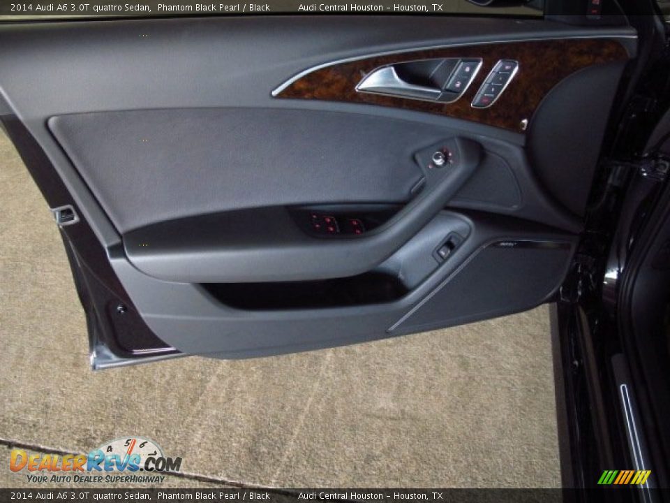 2014 Audi A6 3.0T quattro Sedan Phantom Black Pearl / Black Photo #12