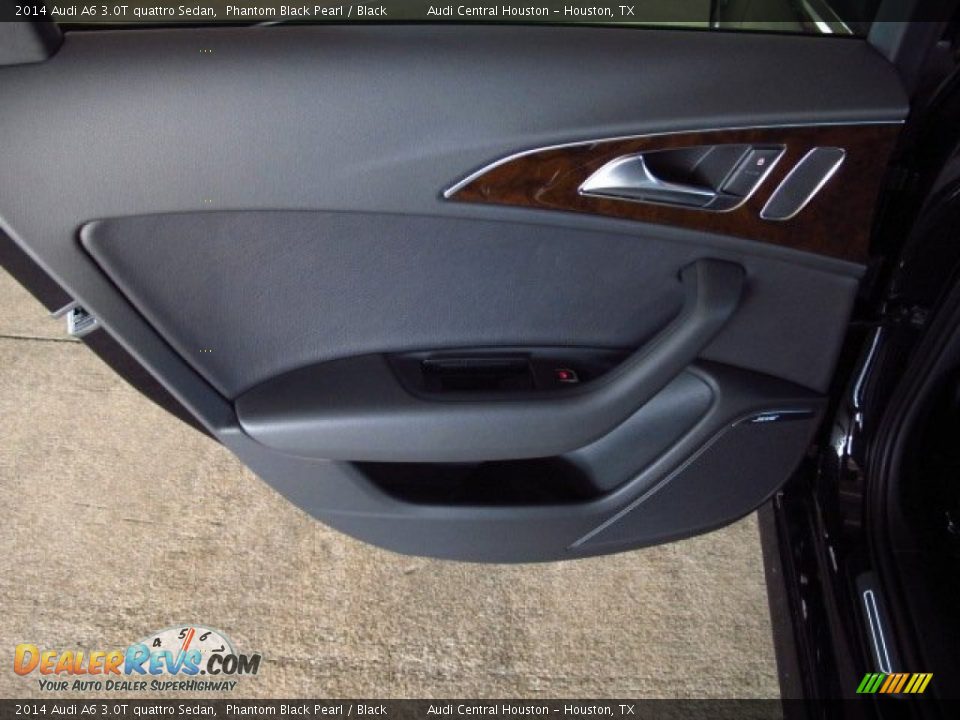 2014 Audi A6 3.0T quattro Sedan Phantom Black Pearl / Black Photo #14