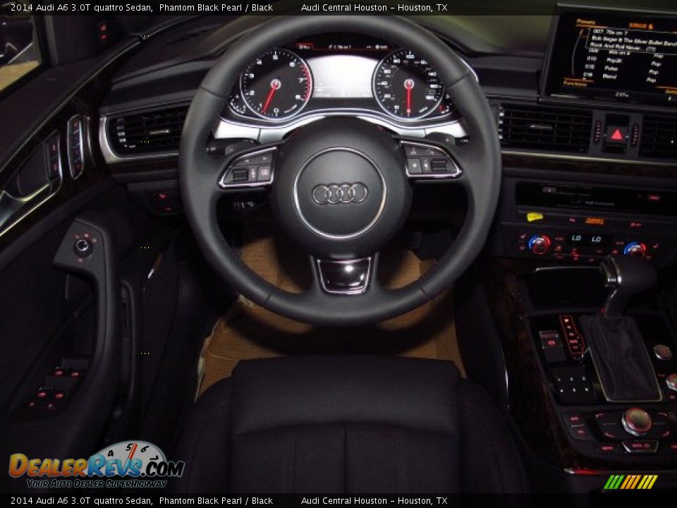 2014 Audi A6 3.0T quattro Sedan Phantom Black Pearl / Black Photo #20