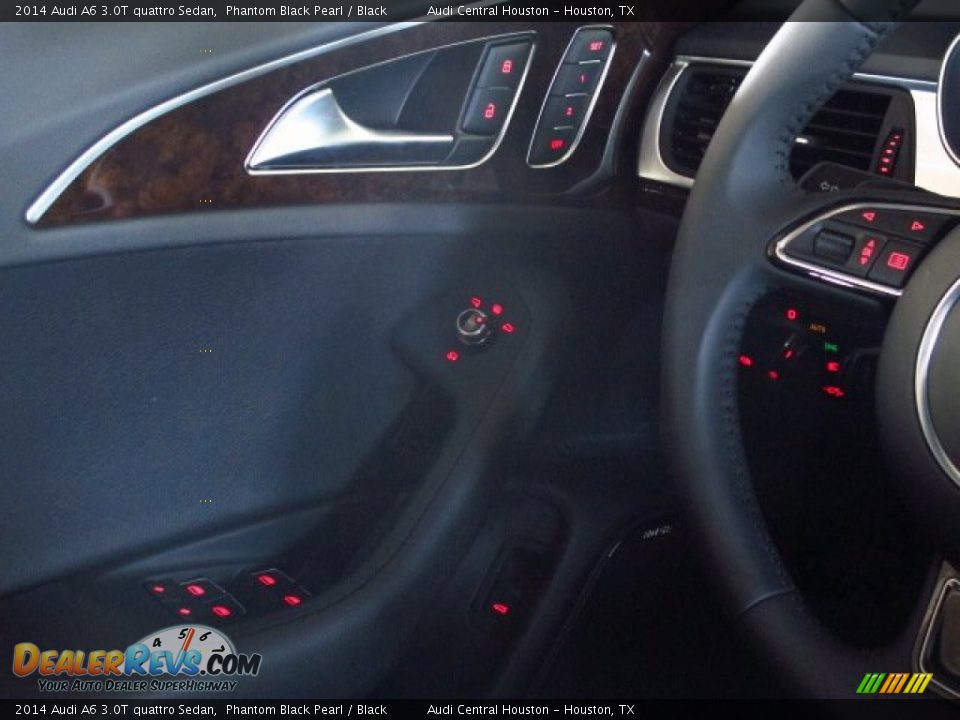 2014 Audi A6 3.0T quattro Sedan Phantom Black Pearl / Black Photo #25