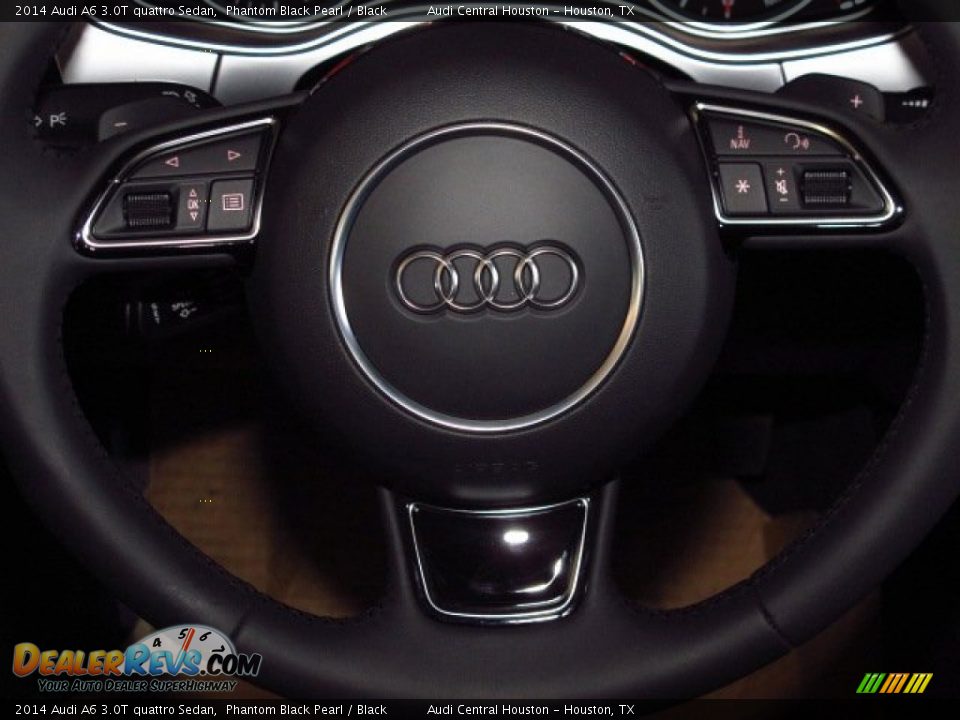 2014 Audi A6 3.0T quattro Sedan Phantom Black Pearl / Black Photo #26