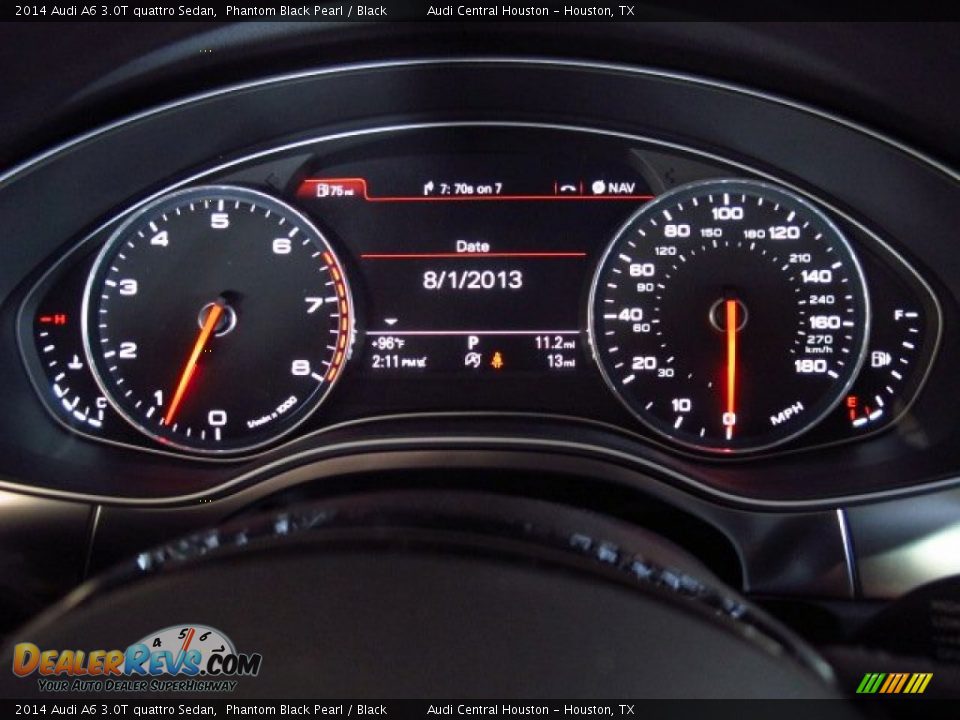 2014 Audi A6 3.0T quattro Sedan Phantom Black Pearl / Black Photo #32