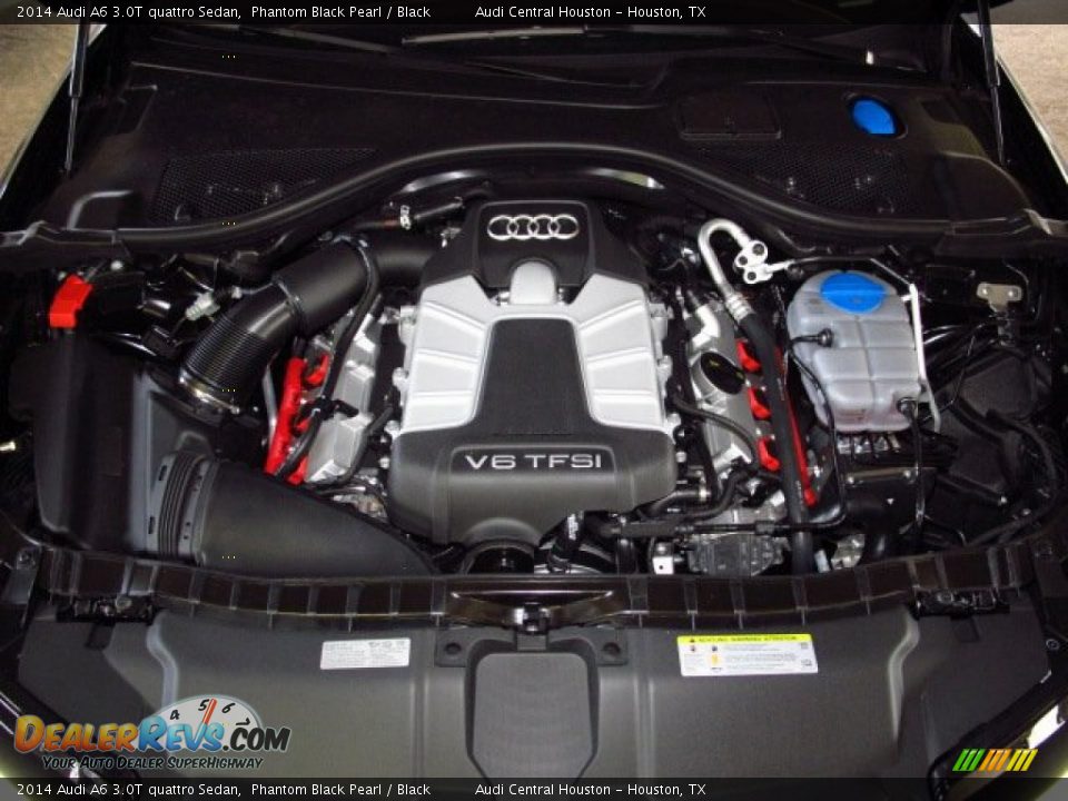 2014 Audi A6 3.0T quattro Sedan Phantom Black Pearl / Black Photo #35