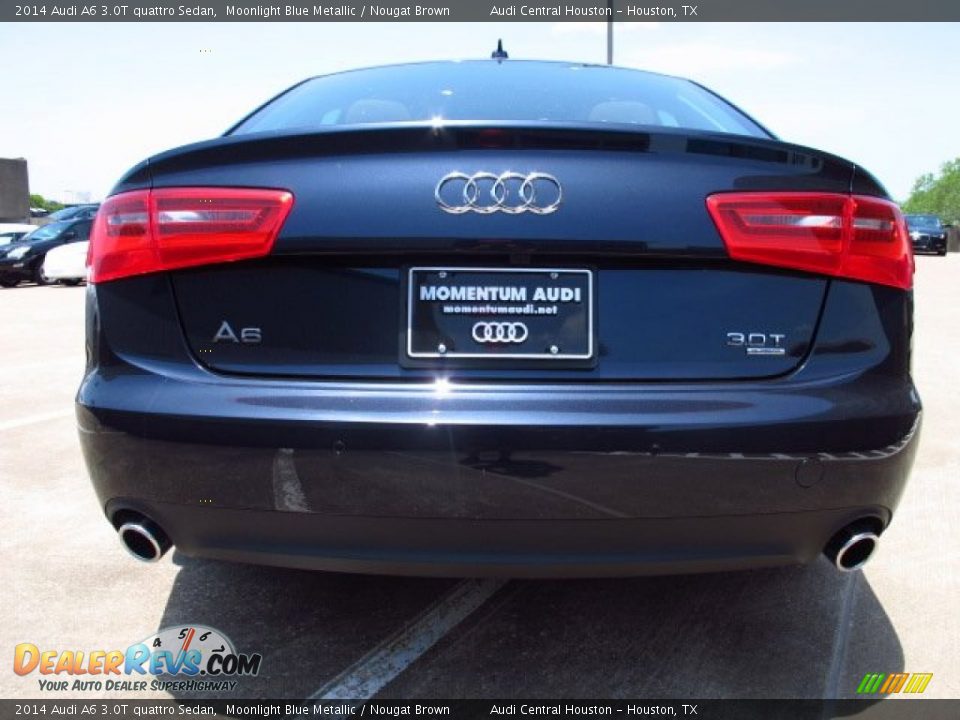 2014 Audi A6 3.0T quattro Sedan Moonlight Blue Metallic / Nougat Brown Photo #3