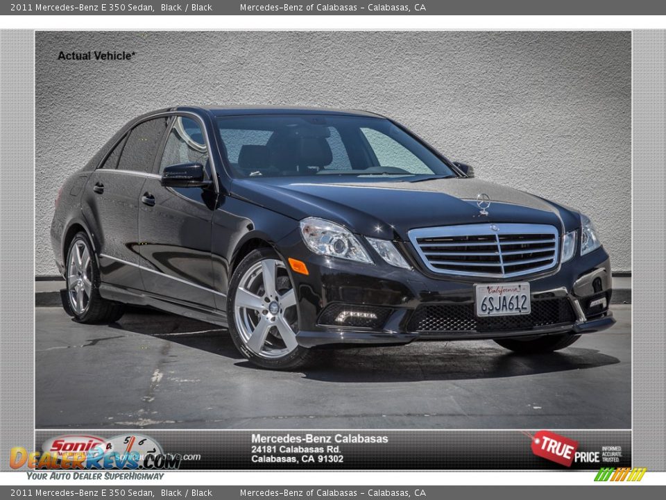 2011 Mercedes-Benz E 350 Sedan Black / Black Photo #1