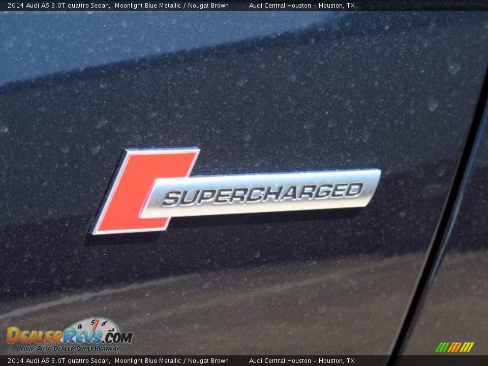 2014 Audi A6 3.0T quattro Sedan Moonlight Blue Metallic / Nougat Brown Photo #9
