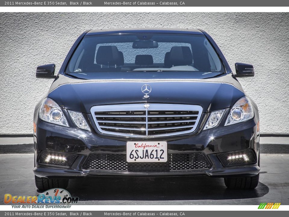 2011 Mercedes-Benz E 350 Sedan Black / Black Photo #2