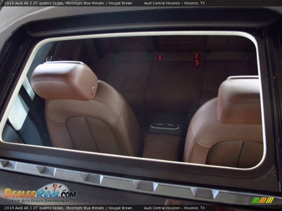 2014 Audi A6 3.0T quattro Sedan Moonlight Blue Metallic / Nougat Brown Photo #11