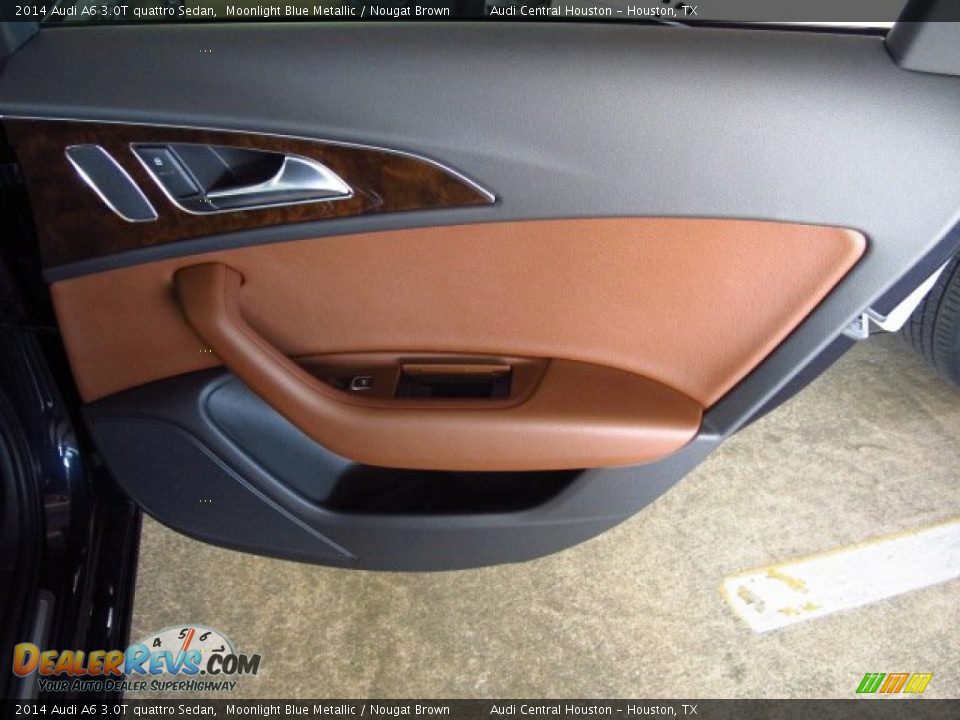 2014 Audi A6 3.0T quattro Sedan Moonlight Blue Metallic / Nougat Brown Photo #16
