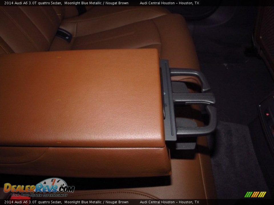 2014 Audi A6 3.0T quattro Sedan Moonlight Blue Metallic / Nougat Brown Photo #22