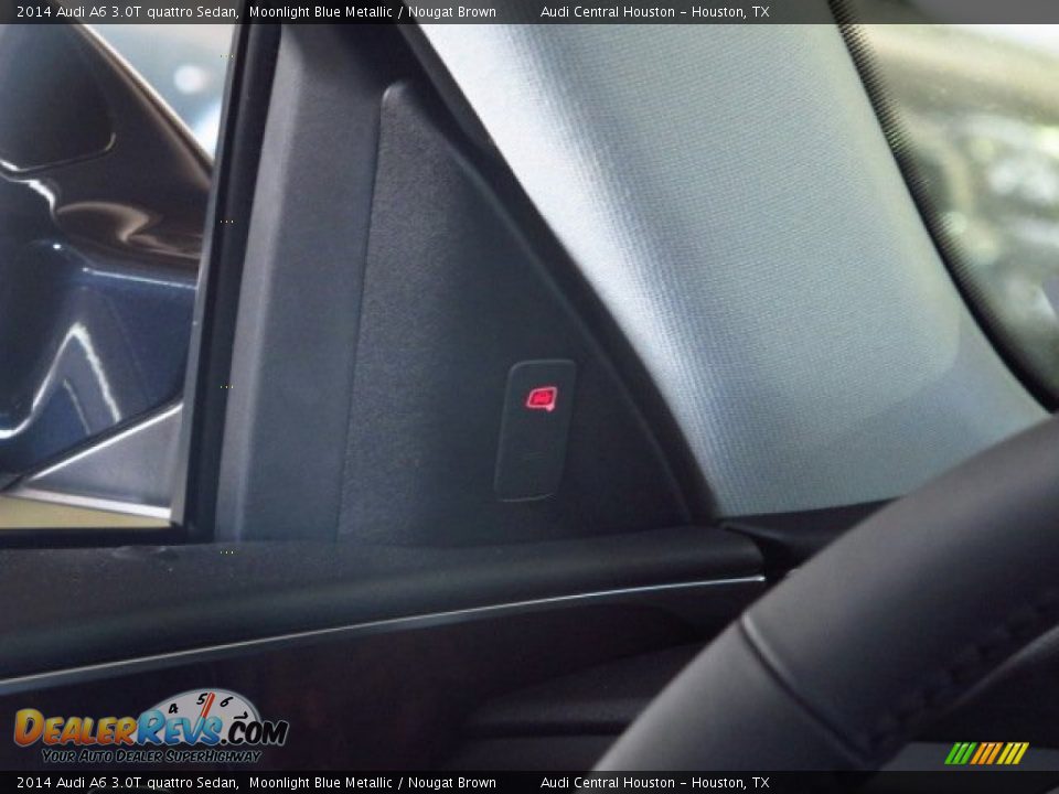 2014 Audi A6 3.0T quattro Sedan Moonlight Blue Metallic / Nougat Brown Photo #23