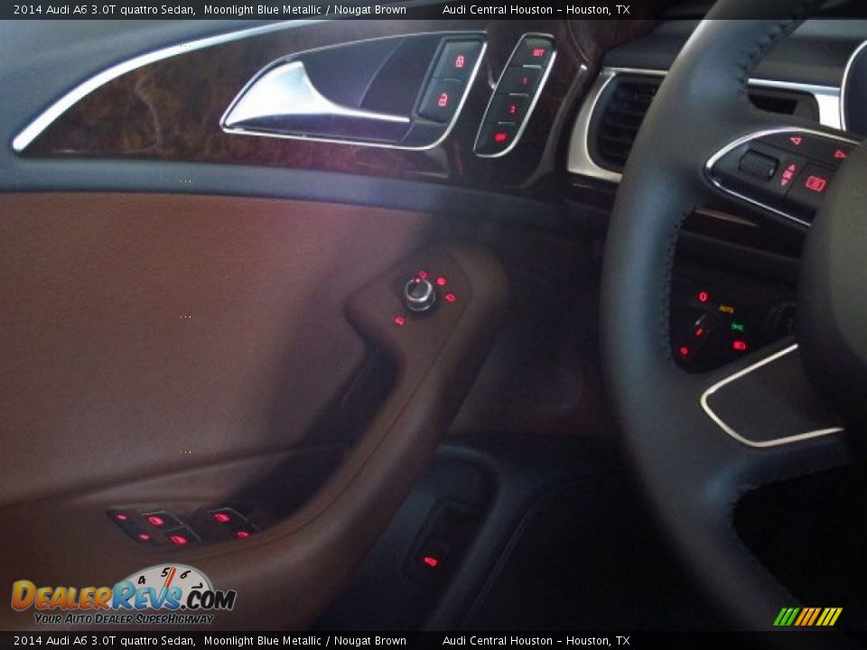 2014 Audi A6 3.0T quattro Sedan Moonlight Blue Metallic / Nougat Brown Photo #24