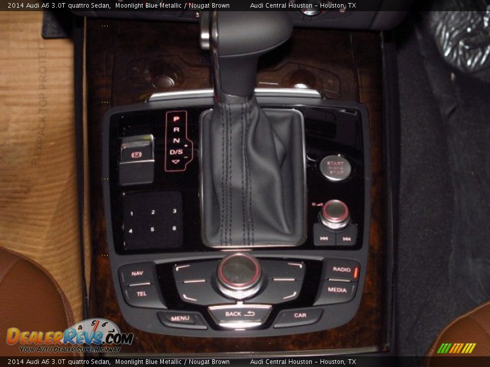 2014 Audi A6 3.0T quattro Sedan Moonlight Blue Metallic / Nougat Brown Photo #26