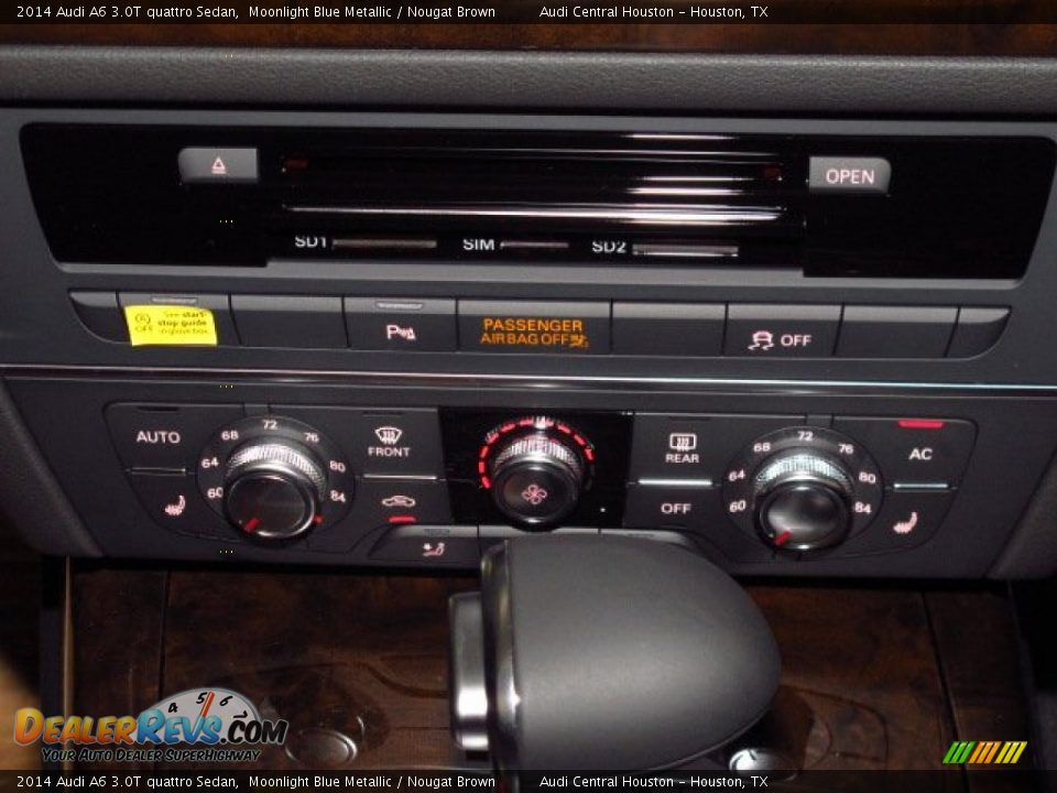 2014 Audi A6 3.0T quattro Sedan Moonlight Blue Metallic / Nougat Brown Photo #27