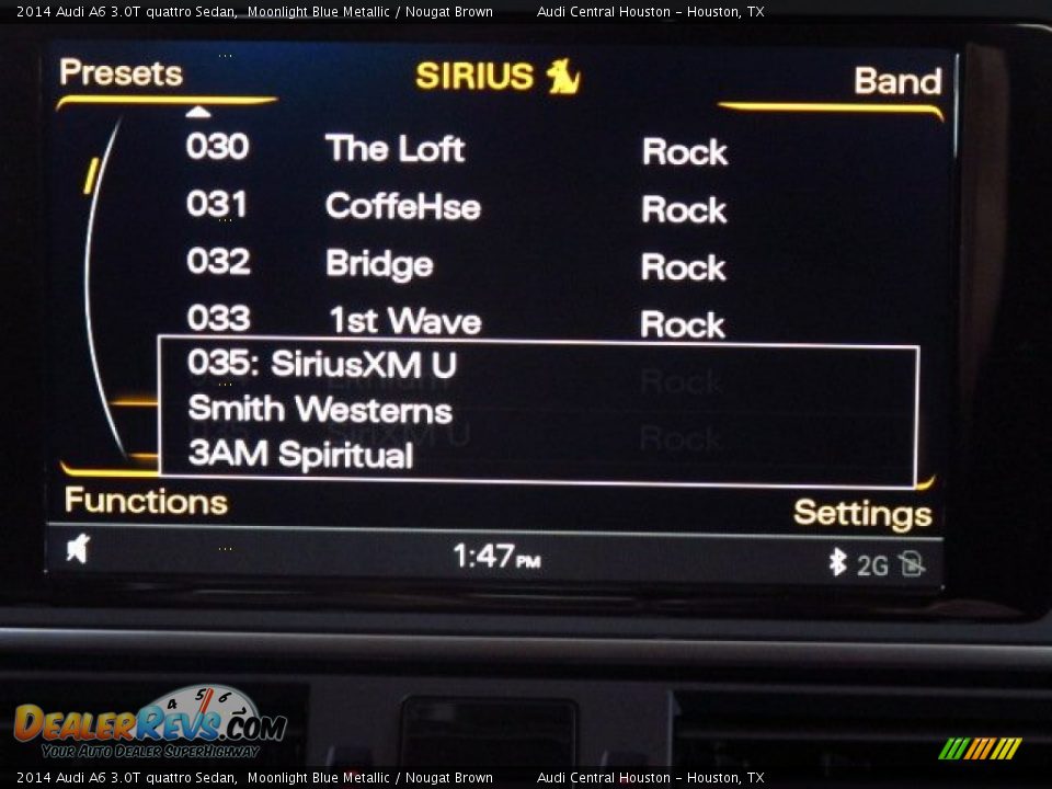 2014 Audi A6 3.0T quattro Sedan Moonlight Blue Metallic / Nougat Brown Photo #28