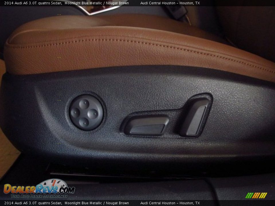 2014 Audi A6 3.0T quattro Sedan Moonlight Blue Metallic / Nougat Brown Photo #32