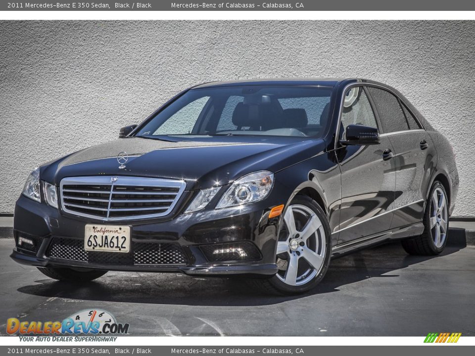 2011 Mercedes-Benz E 350 Sedan Black / Black Photo #13