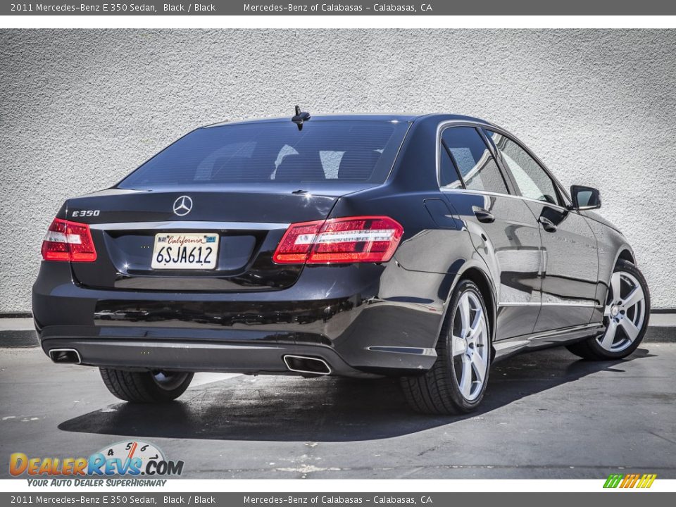 2011 Mercedes-Benz E 350 Sedan Black / Black Photo #14