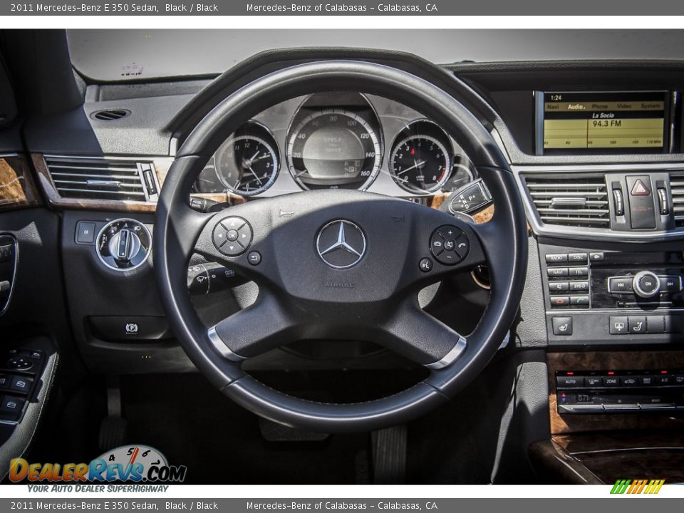 2011 Mercedes-Benz E 350 Sedan Black / Black Photo #15