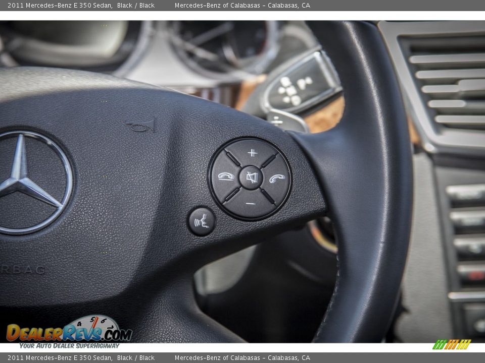 2011 Mercedes-Benz E 350 Sedan Black / Black Photo #16