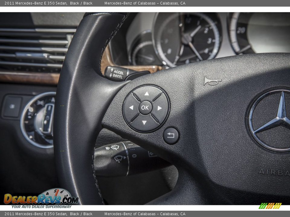 2011 Mercedes-Benz E 350 Sedan Black / Black Photo #17