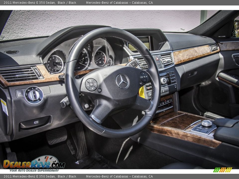 2011 Mercedes-Benz E 350 Sedan Black / Black Photo #18