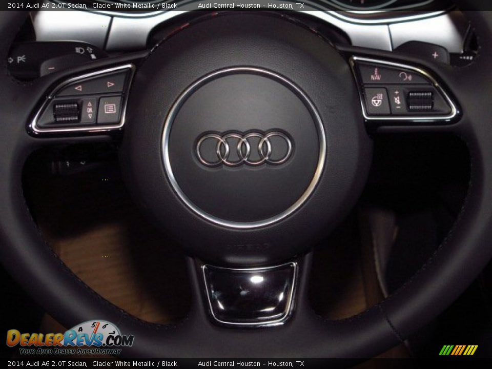 2014 Audi A6 2.0T Sedan Glacier White Metallic / Black Photo #24
