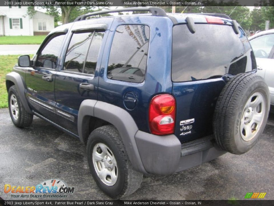 2003 Jeep Liberty Sport 4x4 Patriot Blue Pearl / Dark Slate Gray Photo #3