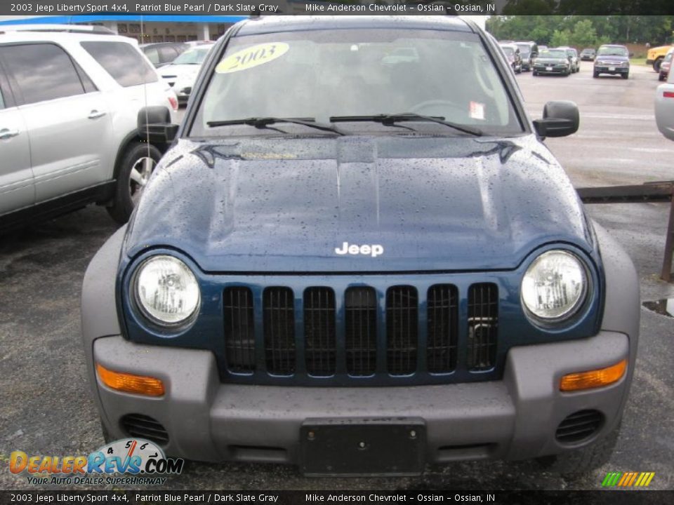 2003 Jeep Liberty Sport 4x4 Patriot Blue Pearl / Dark Slate Gray Photo #19