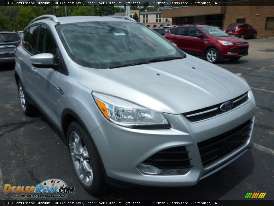 2014 Ford Escape Titanium 2.0L EcoBoost 4WD Ingot Silver / Medium Light Stone Photo #1