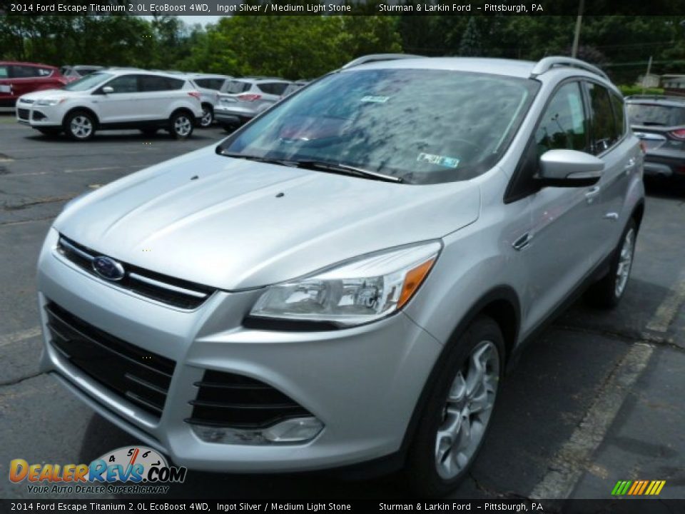 2014 Ford Escape Titanium 2.0L EcoBoost 4WD Ingot Silver / Medium Light Stone Photo #5